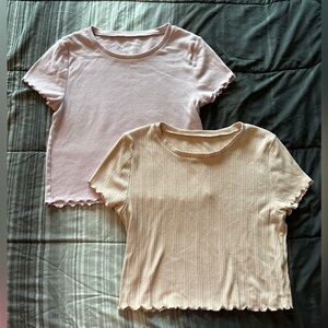 2 Aeropostale Shrunken Tees